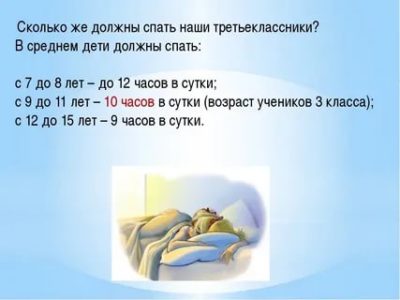 Сколько времени должен спать ребенок в 10 лет