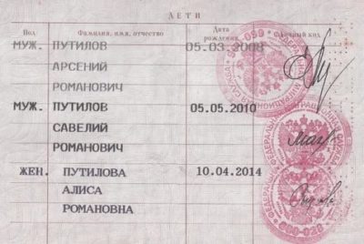 Какие документы нужны для того чтобы вписать ребенка в паспорт
