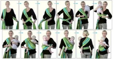 Как использовать слинг для новорожденных